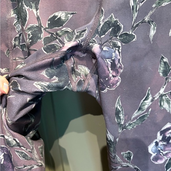 RBX Lavender Floral Print Leggings - Picture 3 of 5